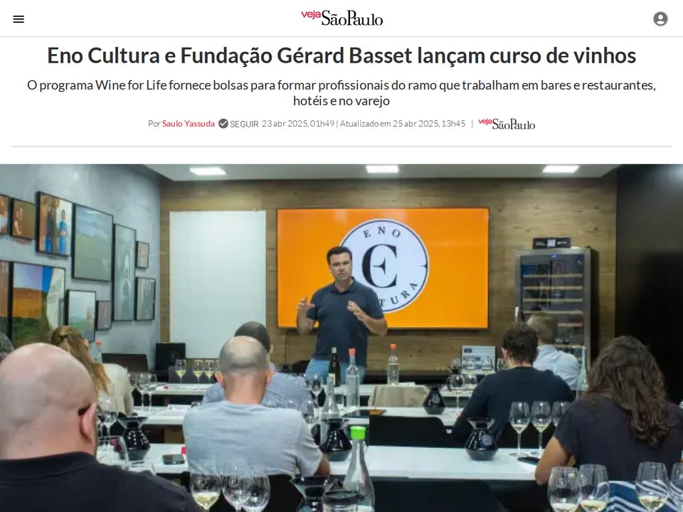 Reprodução da matéria no site Veja São Paulo
